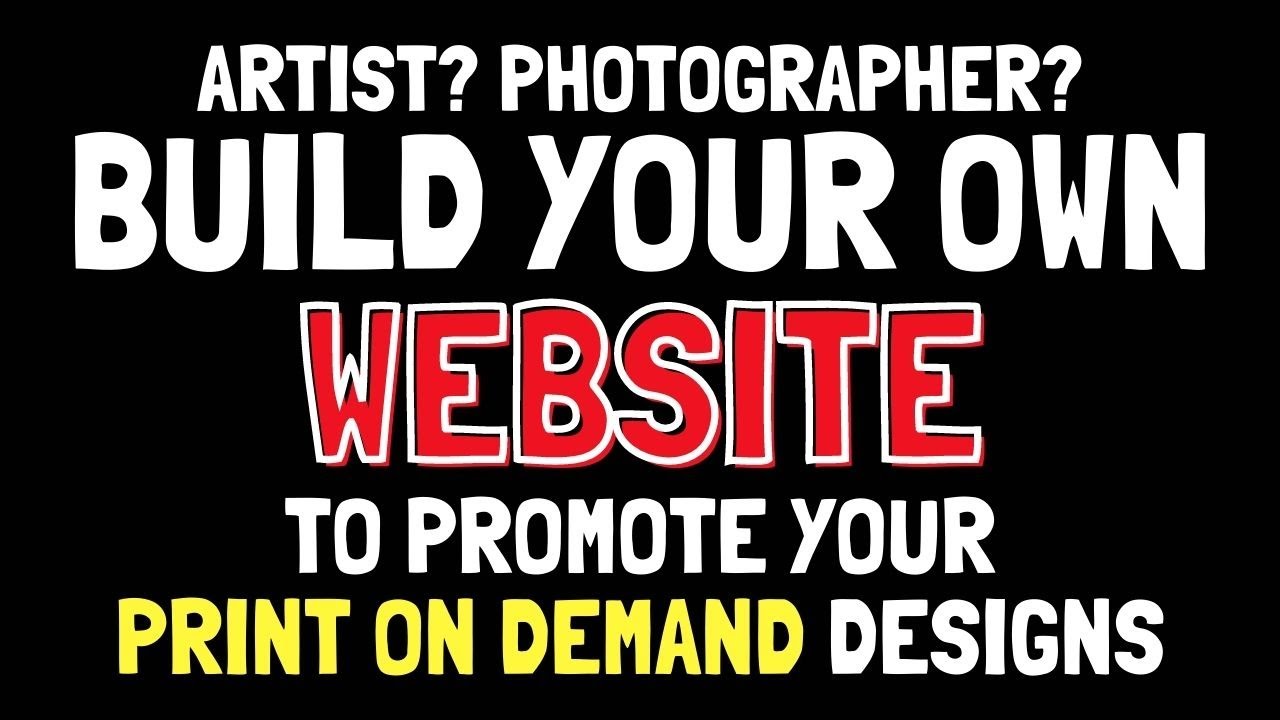 Construct your Very own Web-site (Domain & Internet hosting) To Boost Your Print on Demand Art