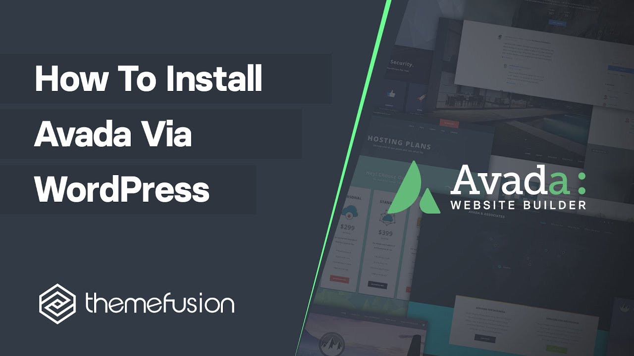 How To Install Avada by way of WordPress