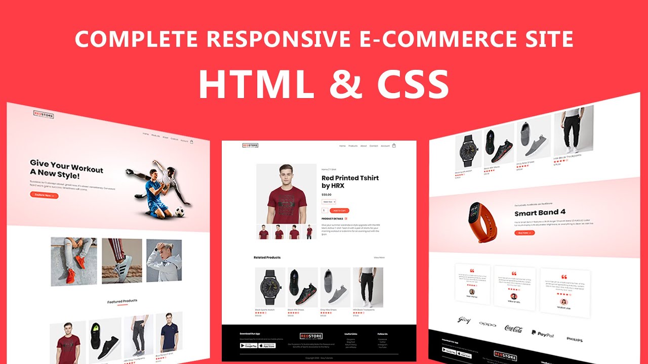 How To Make Ecommerce Site Making use of HTML And CSS Action By Move | Create e-Commerce Web-site