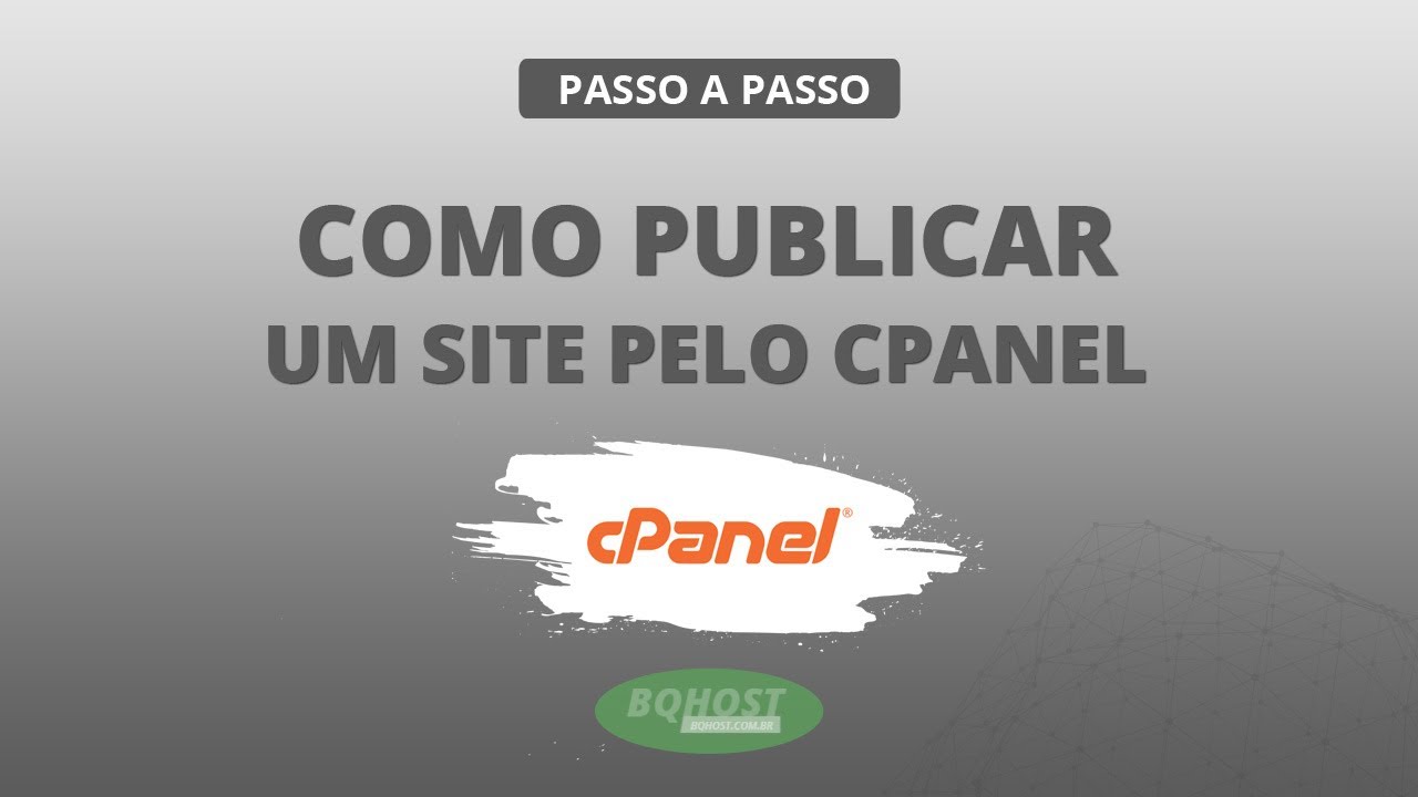 Como publicar um internet site pelo cPanel