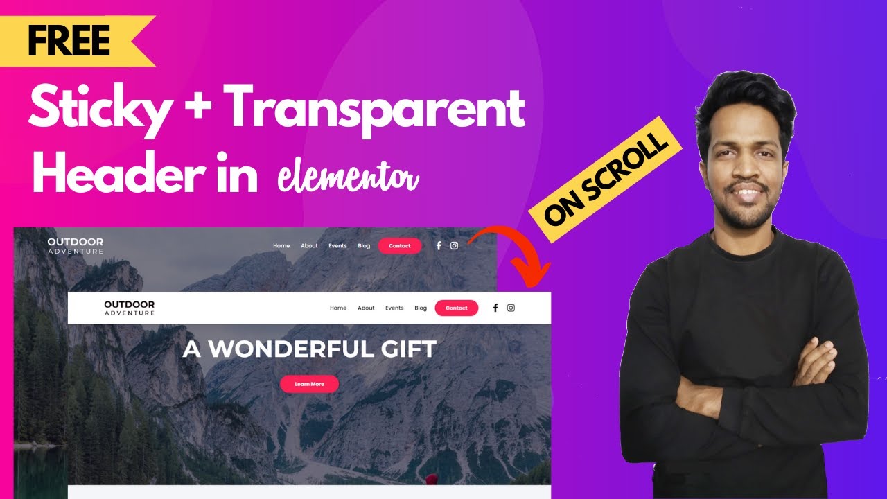 [FREE] How to Produce Transparent Sticky Header in WordPress with Elementor