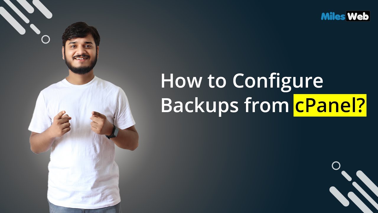 How to Configure Backups from cPanel? | MilesWeb