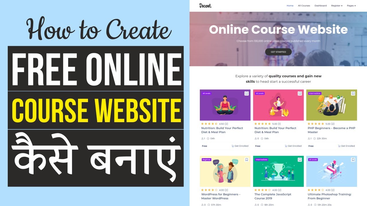 How to Create Free On the internet Course LMS Web-site like Udemy with WordPress & Tutor LMS – Hindi Tutorial