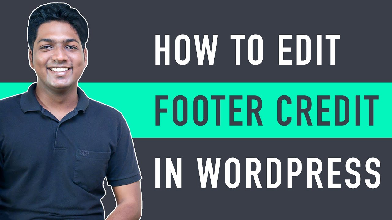 How to Edit Footer Copyright Text in any WordPress Concept
