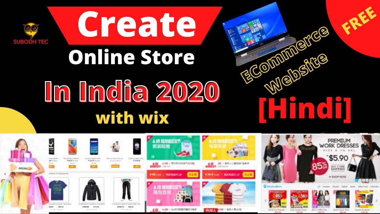 How to Make An eCommerce Site with wix Free | Make On-line Store in India 2020 [Hindi]