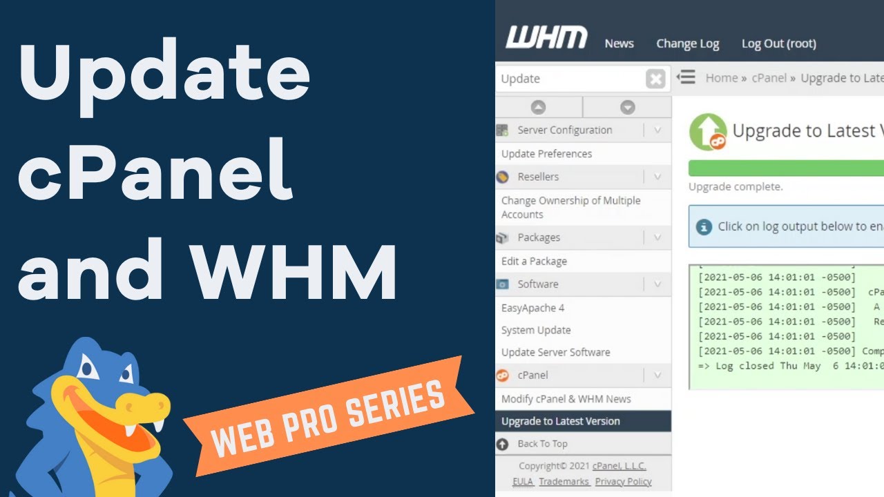 How to Update your cPanel and WHM Version – HostGator Tutorial