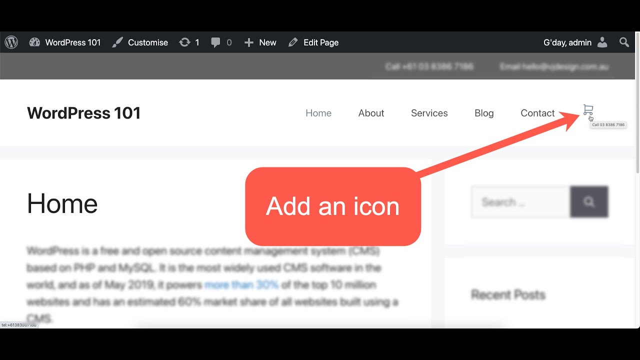 How to include an icon to WordPress Menu