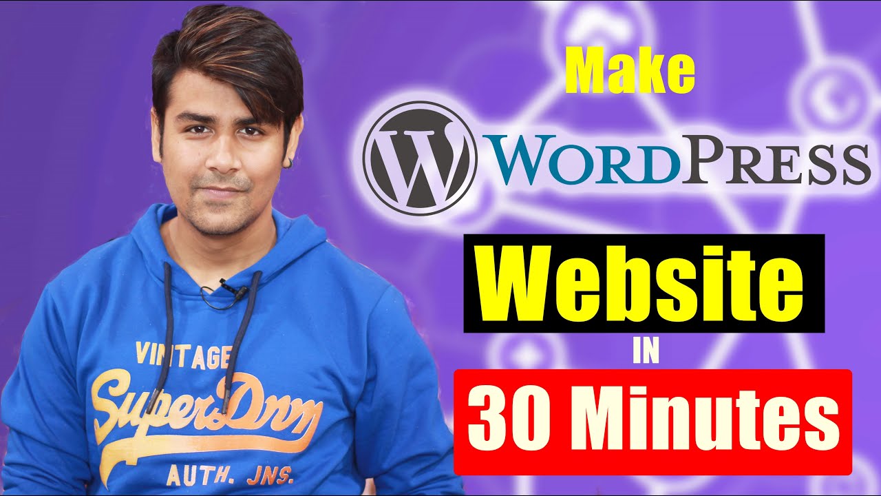 Make WordPress Internet site in 30 Minutes !! Site/Portfolio/Individual Something!! Tutorial in Hindi