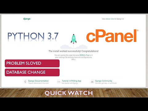 Python 3.7 how to operate django on cpanel ||  django on  shared hosting
