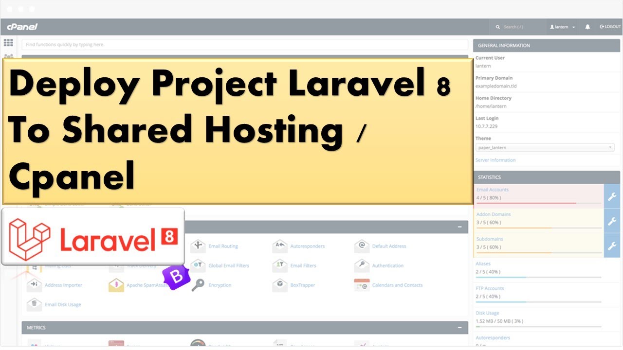 Tutorial Laravel || Deploy Task Laravel 8 to Shared Internet hosting / Cpanel