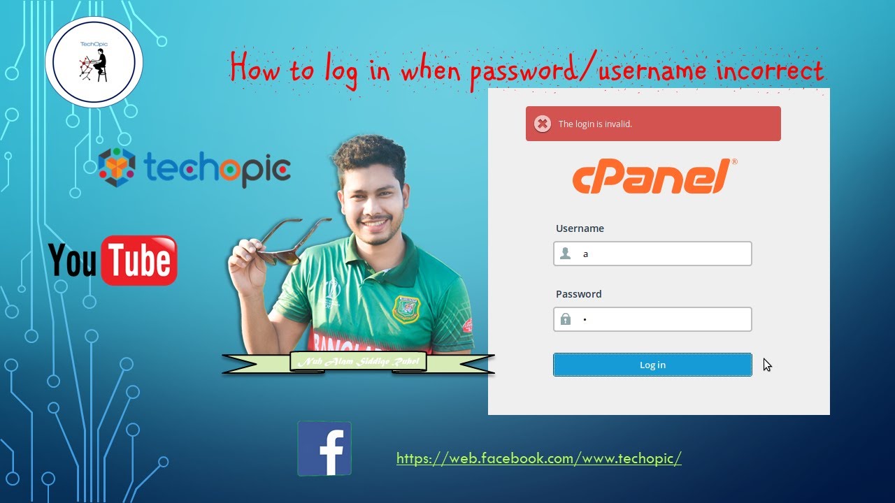 how to log in cpanel when password username incorrect | login is invalid / issue mounted 100%